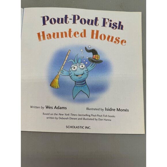 Pout-Pout Fish Haunted House Paperback Childrens Book By Scholastic READ - Picture 3 of 6